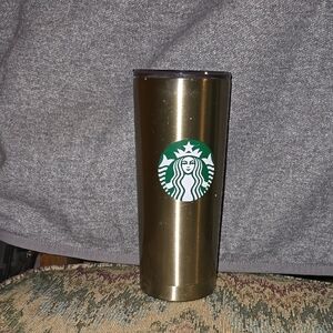 Starbucks Gold Tumbler never used